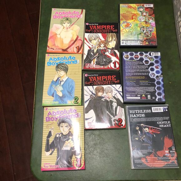 Anime Lot of 5 Books & 3 Movies; Absolute Boyfriend, Vampire Knight, Hack… - Picture 10 of 12